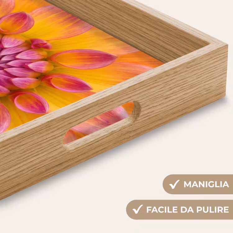 Vassoio - Dalia - Fiore - Arancione — 8