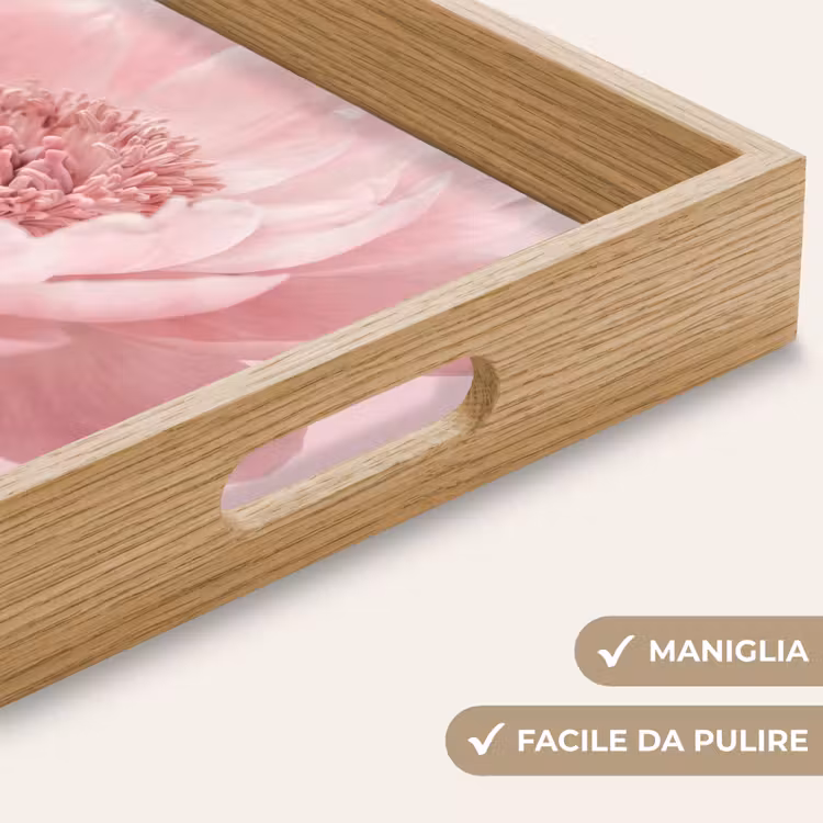 Vassoio - Fiore - Peonia - Rosa — 8