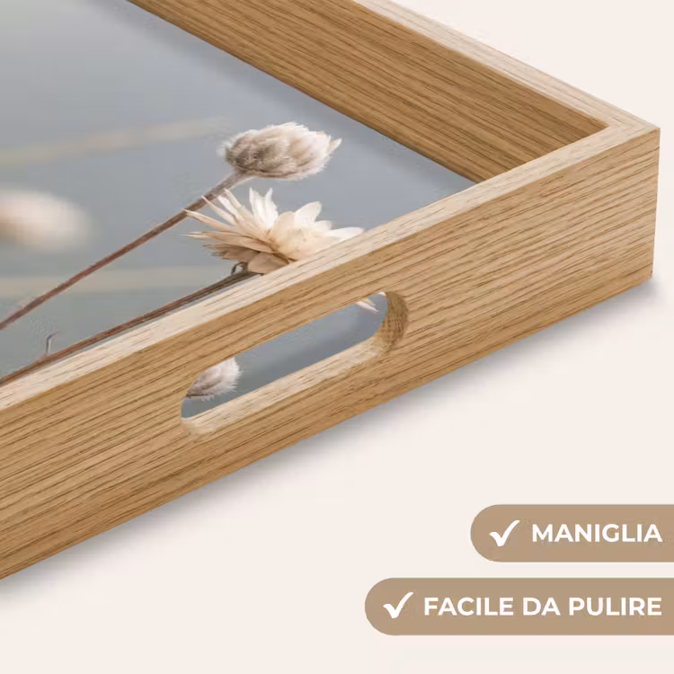 Vassoio - Fiori di paglia - Bianco - Luce diurna — 8