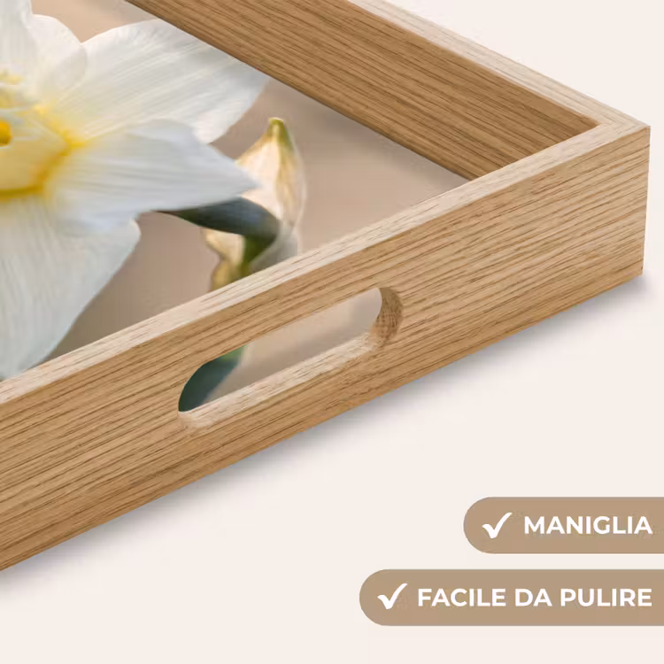 Vassoio - Giunchiglia - Fiore - Minimalista — 8