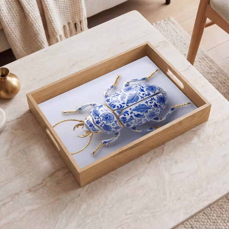 Vassoio - Maggiolino - Delfts - Blu - Oro — 2