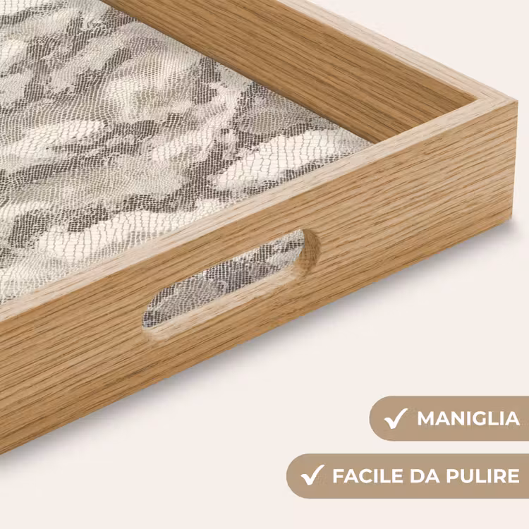 Vassoio - Serpente - Modello - Taupe — 8