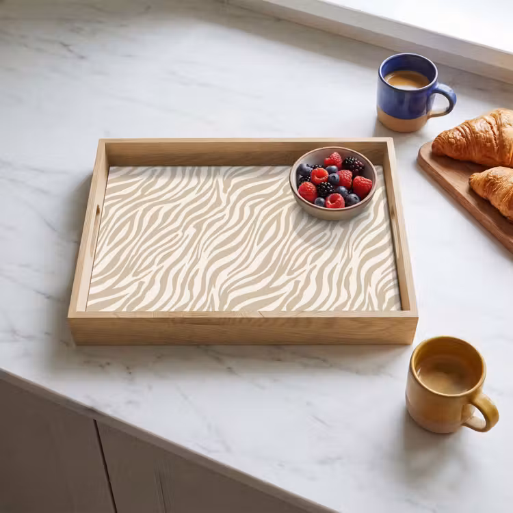 Vassoio - Zebra - Motivo - Beige — 3