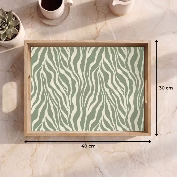 Vassoio - Zebra - Motivo - Verde — 7
