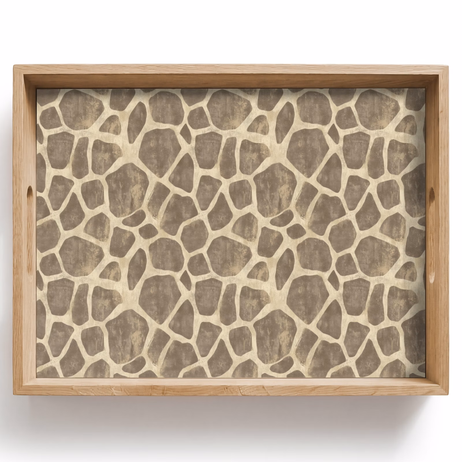 Vassoio - Giraffa - Motivo - Beige - Marrone — 1
