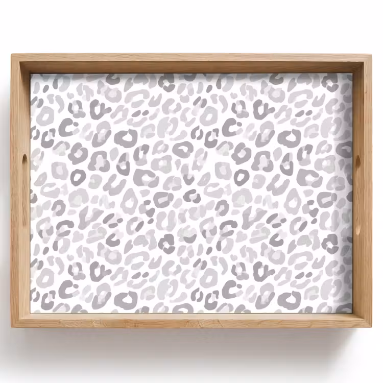 Vassoio - Leopardo - Motivo - Grigio — 1