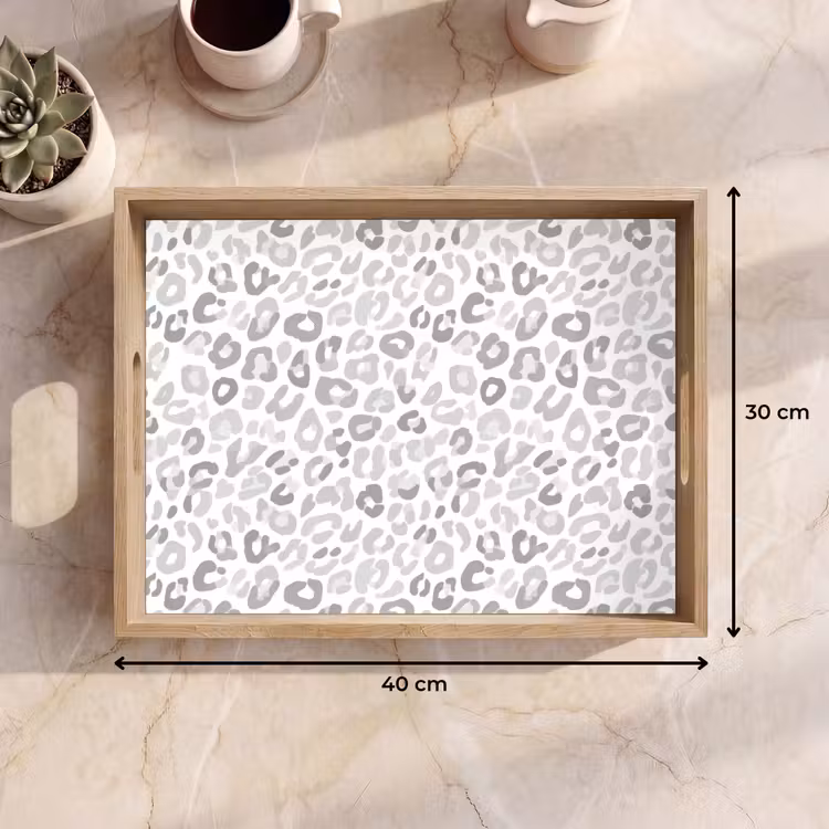 Vassoio - Leopardo - Motivo - Grigio — 7