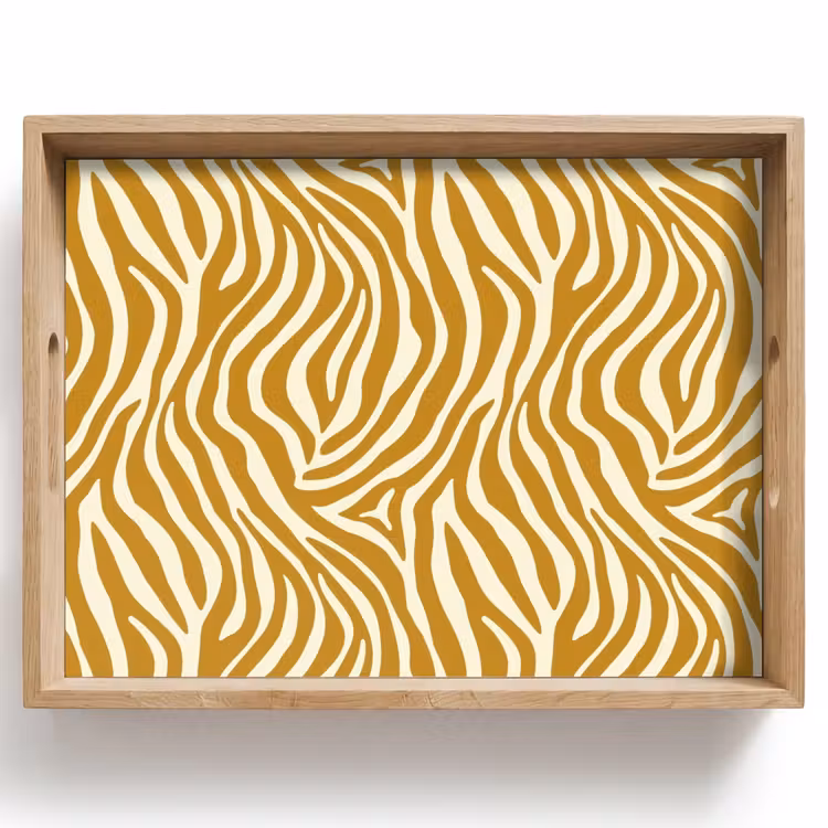 Vassoio - Zebra - Classico - Ocra - Giallo — 1
