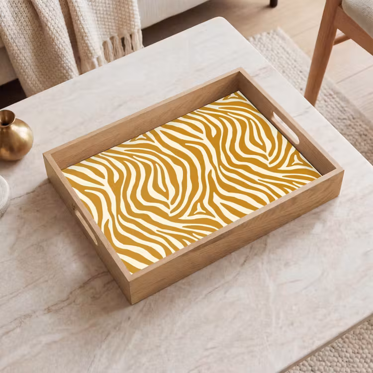 Vassoio - Zebra - Classico - Ocra - Giallo — 2