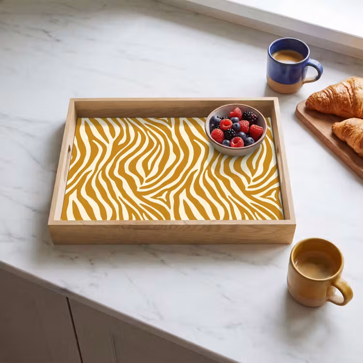 Vassoio - Zebra - Classico - Ocra - Giallo — 3