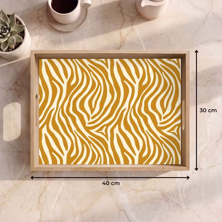 Vassoio - Zebra - Classico - Ocra - Giallo — 7