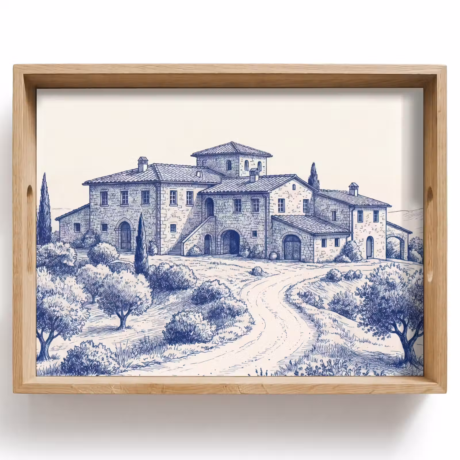 Vassoio - Rustico - Tenuta - Blu — 1