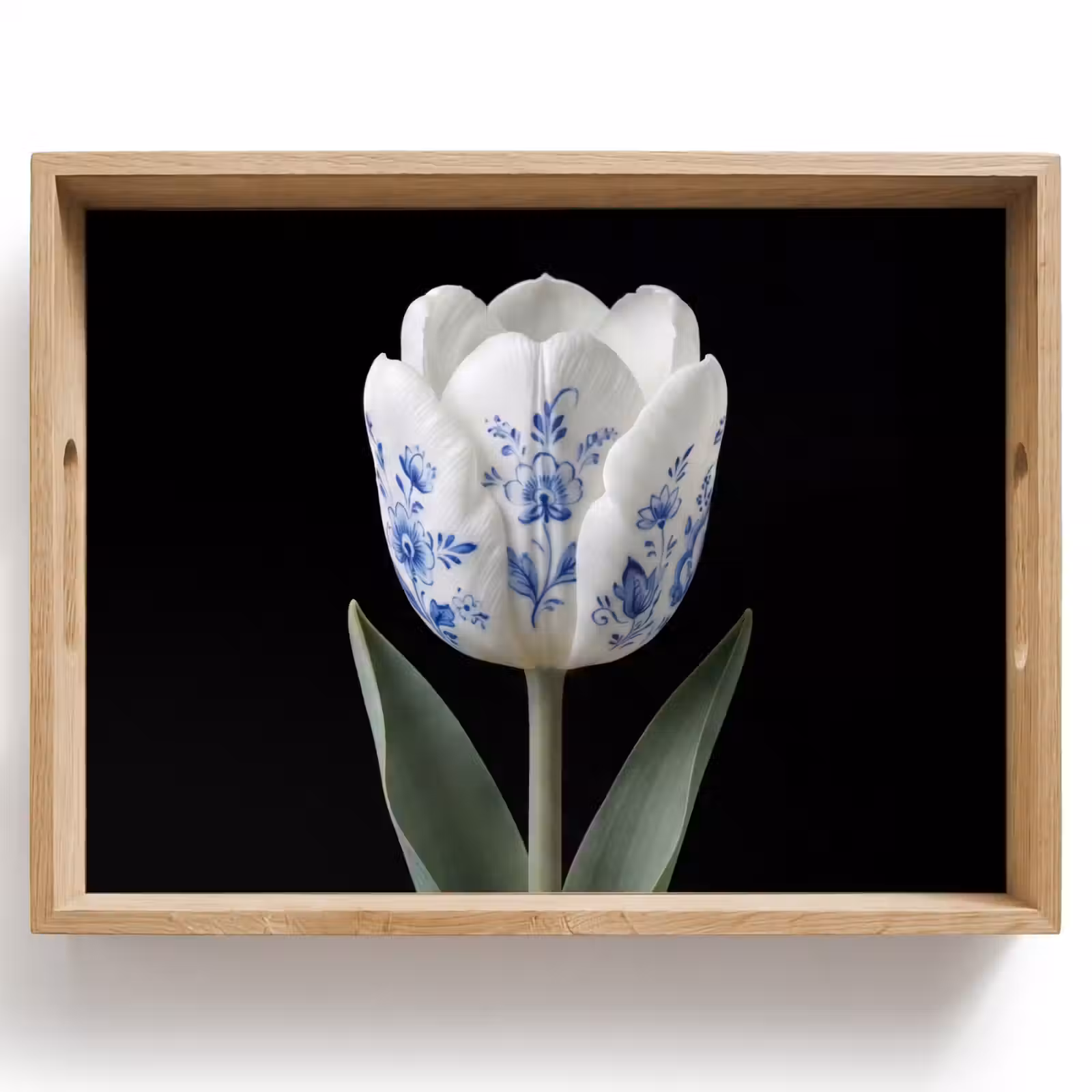 Vassoio - Tulipano - Motivo - Blu — 1