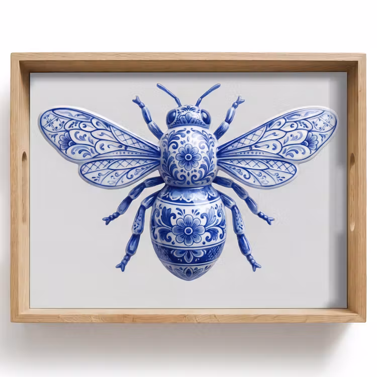 Vassoio - Ape - Moderno - Delft - Blu — 1