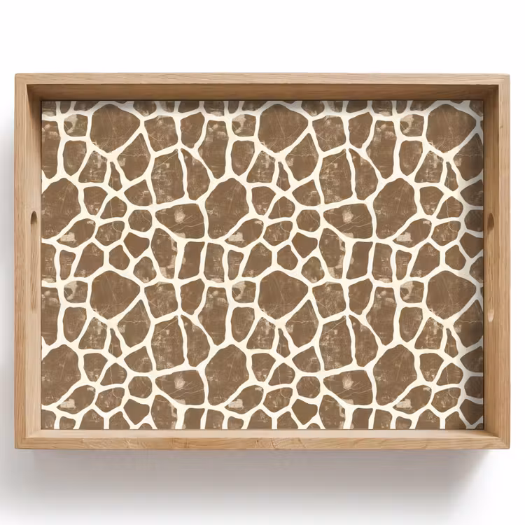 Vassoio - Giraffa - Classico - Marrone — 1