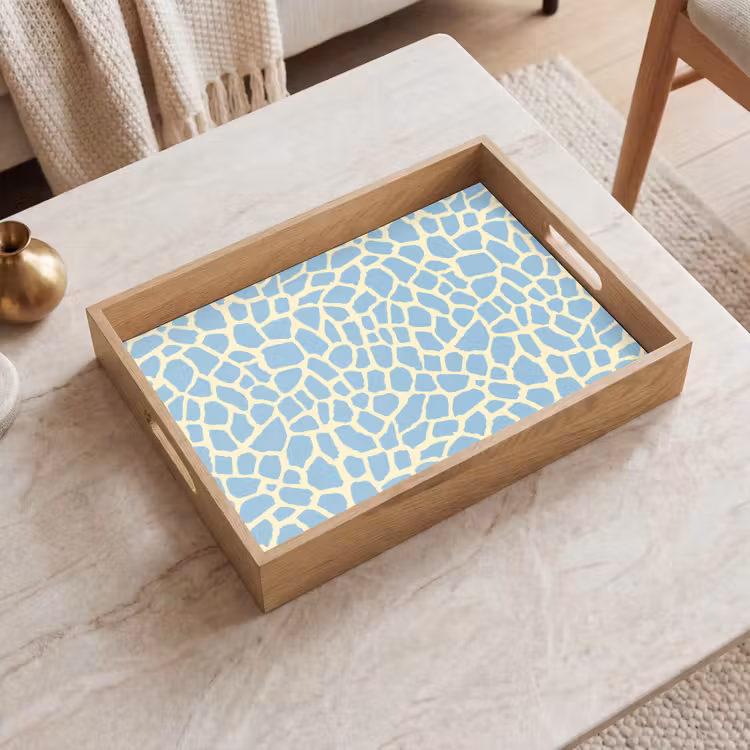 Vassoio - Giraffa - Moderno - Blu — 2