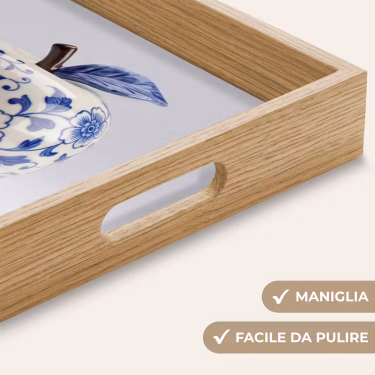 Vassoio - Mela - Blu - Classico — 8