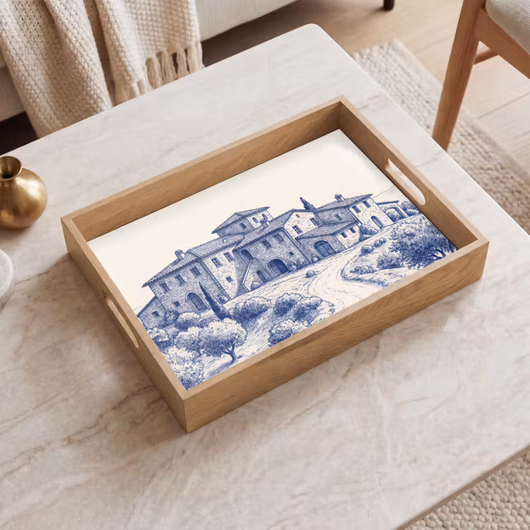 Vassoio - Rustico - Tenuta - Blu — 2