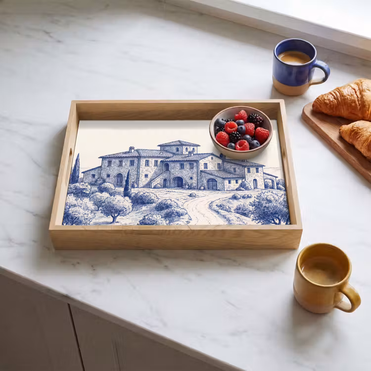 Vassoio - Rustico - Tenuta - Blu — 3