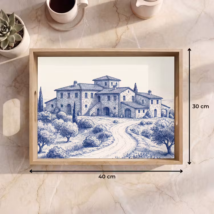Vassoio - Rustico - Tenuta - Blu — 7