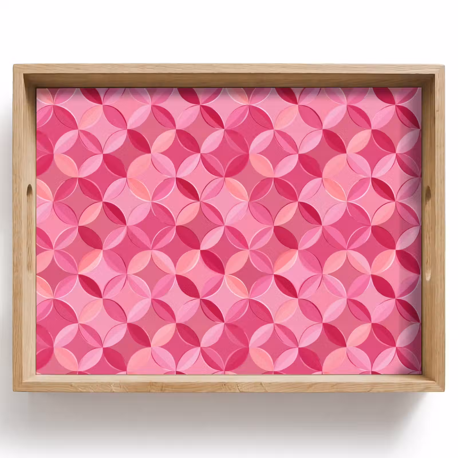 Vassoio - Geometrico - Mosaico - Moderno - Rosa — 1
