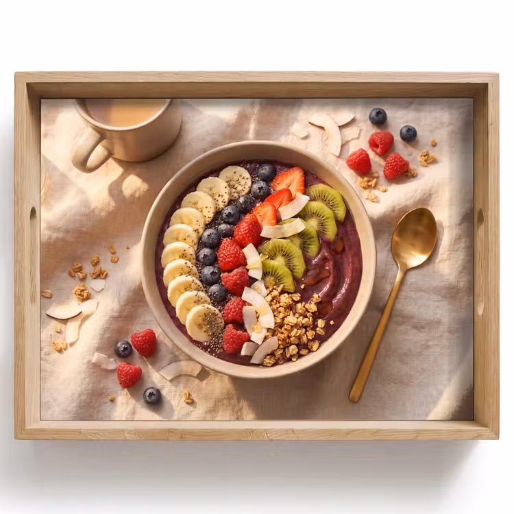 Vassoio - Cibo - Ciotola da colazione - Frutta - Salutare - Colorato — 1