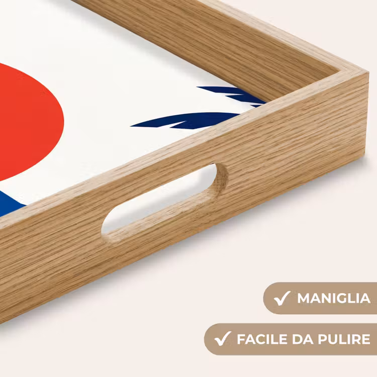 Vassoio - Tramonto - Mare - Palma - Tropicale - Moderno — 8