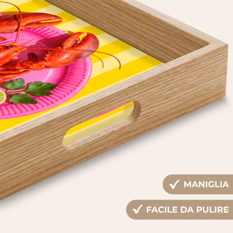 Vassoio - Cibo - Rosa - Giallo - Moderno - Culinario — 8