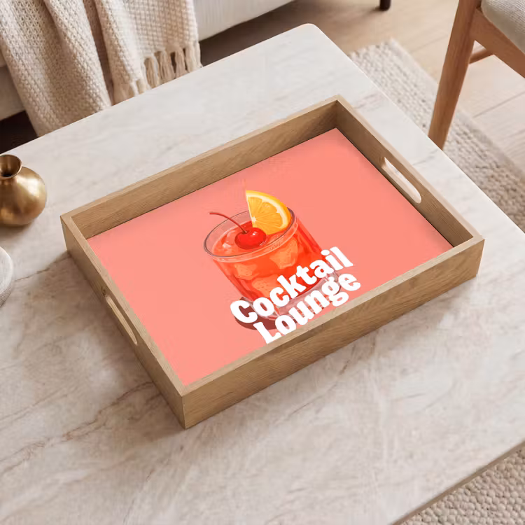 Vassoio - Cocktail Lounge - Bicchiere - Corallo — 2