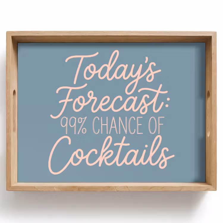 Vassoio - Previsioni di oggi - Cocktail - Blu — 1