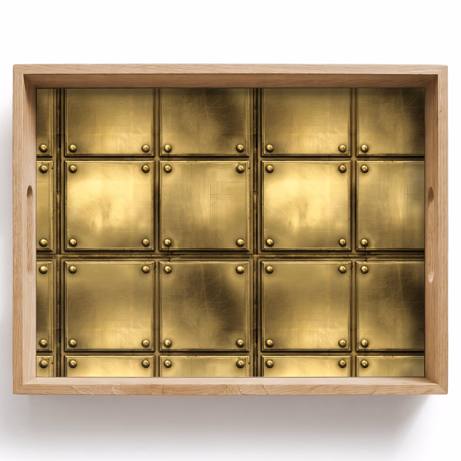 Vassoio - Dischi - Stile industriale - Grintoso - Oro — 1