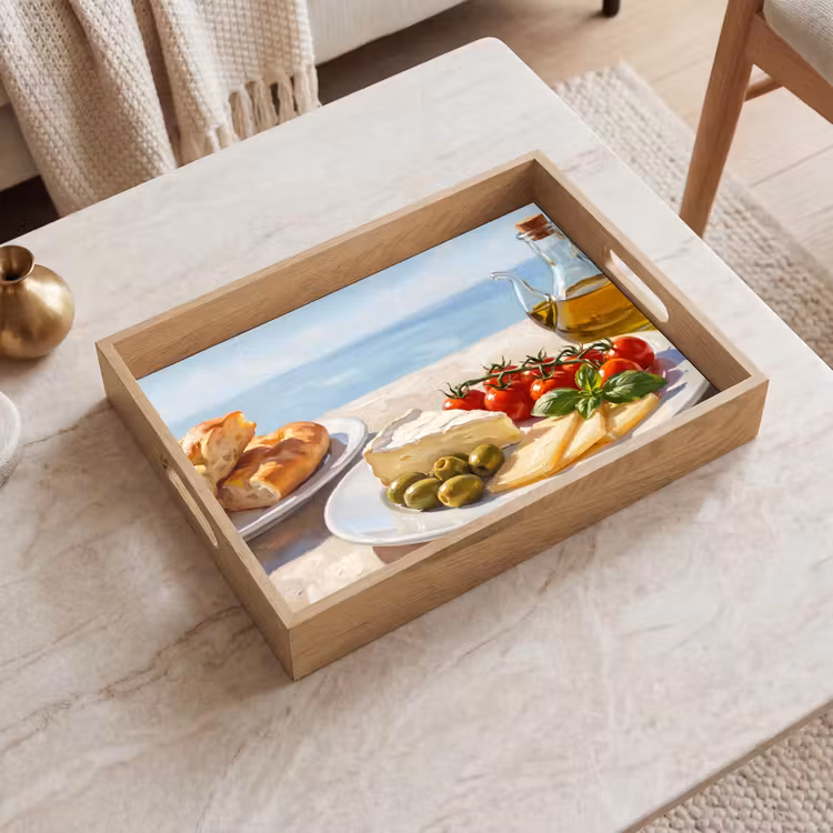 Vassoio - Cibo - Mediterraneo - Natura - Dipinto — 2