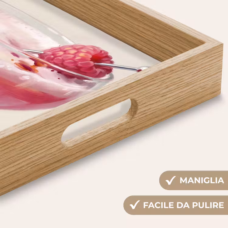 Vassoio - Cocktail - Lampone - Bevanda - Moderno - Rosa — 8