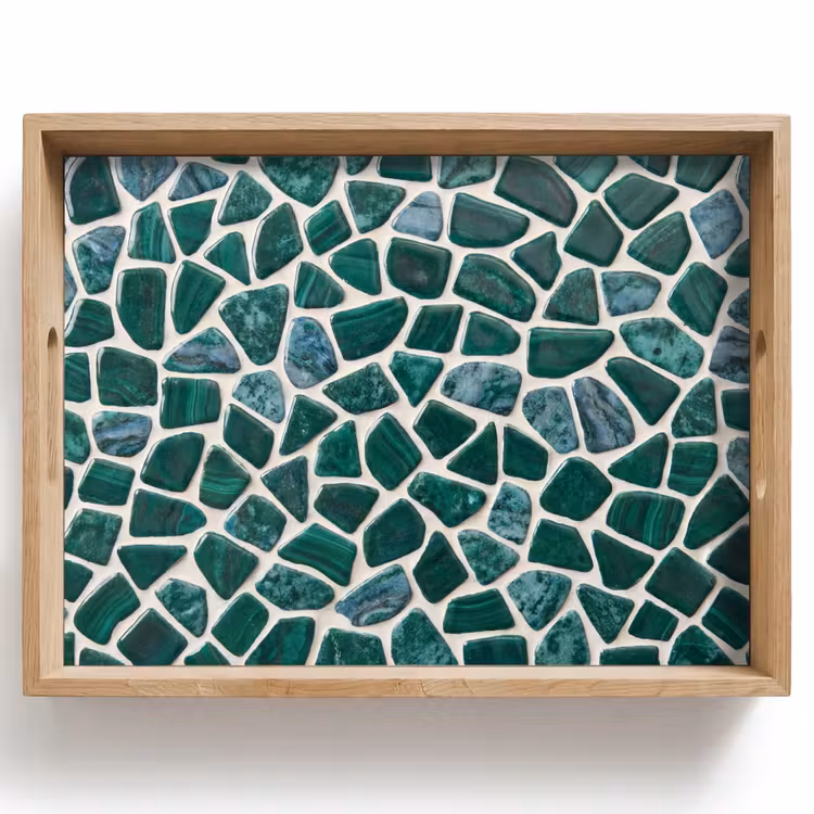 Vassoio - Texture - Pietra - Verde - Astratto - Motivo — 1