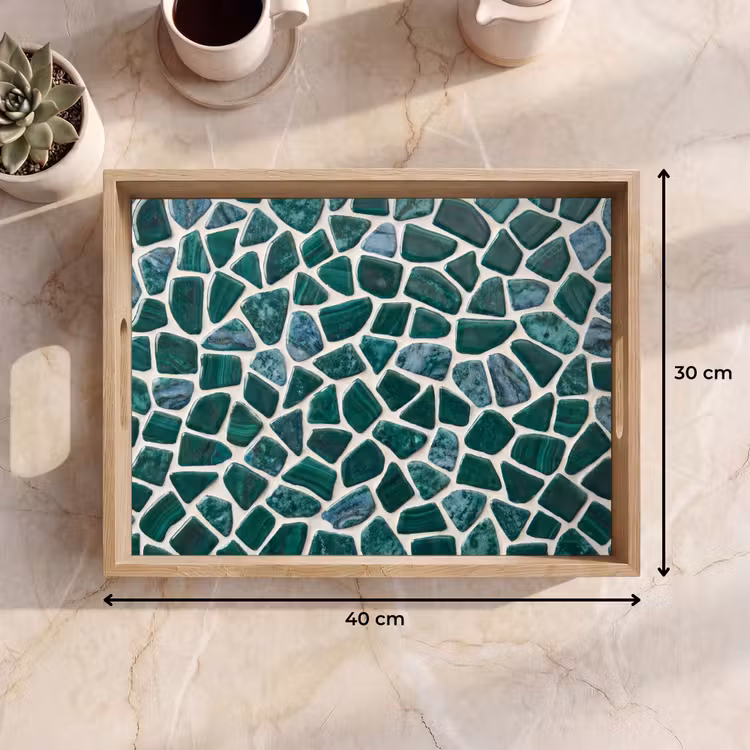 Vassoio - Texture - Pietra - Verde - Astratto - Motivo — 7