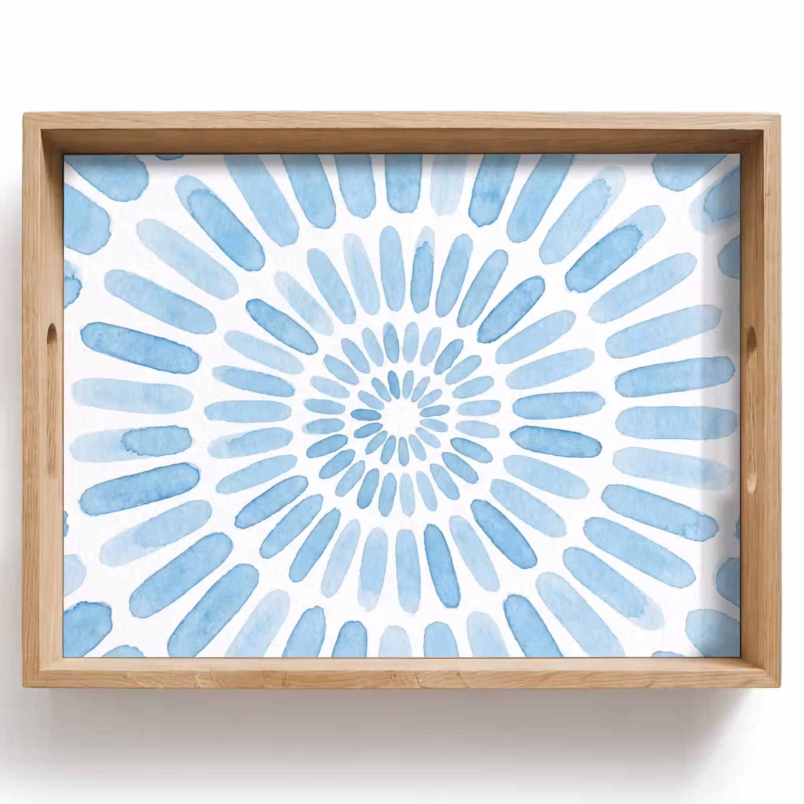Vassoio - Abstract - Forme - Arte - Acquerello - Blu — 1