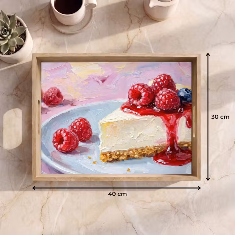 Vassoio - Cibo - Cheesecake - Frutti di bosco - Astratto - Rosa — 7