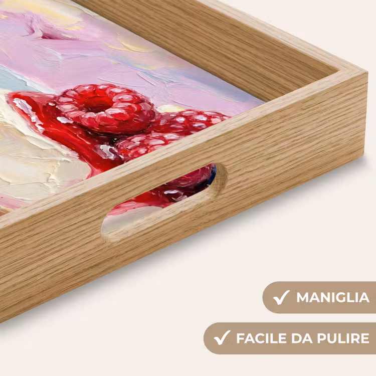 Vassoio - Cibo - Cheesecake - Frutti di bosco - Astratto - Rosa — 8