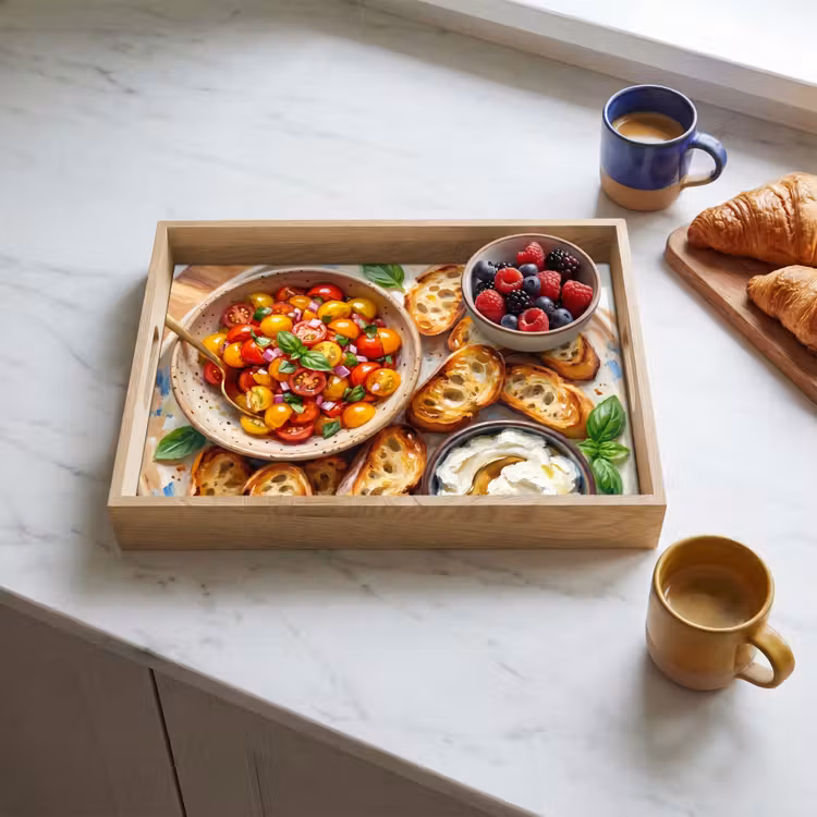Vassoio - Cibo - Pomodoro - Pane - Colorato - Cucina — 3