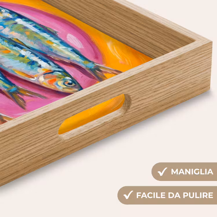 Vassoio - Pesce - Quattro - Cibo - Moderno - Colorato — 8