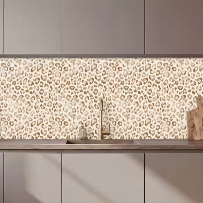Schienale cucina - Leopardo - Classico - Beige